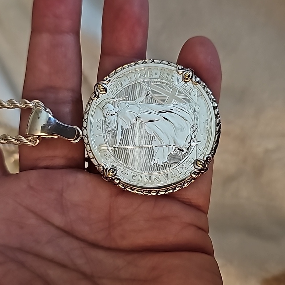 Sterling silver pendant - Picture 3 of 4